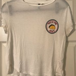 H&M Graphic Crop Top